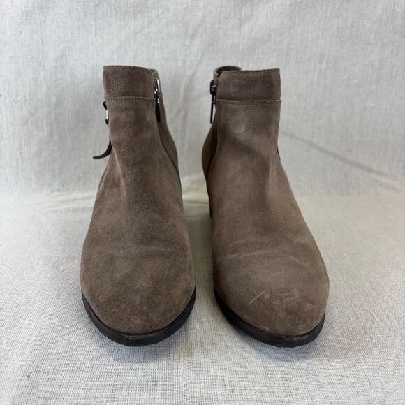 Blondo leather waterproof bootie, beige, taupe, brown, tan size 8.5 - Picture 2 of 8
